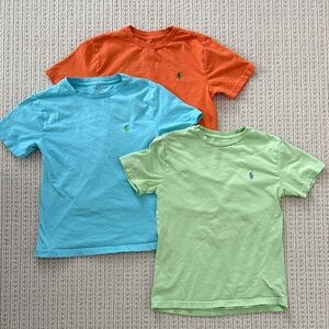 Polo by Ralph Lauren Kids' Short Sleeve Tees - Aqua, Lime, and Tangerine